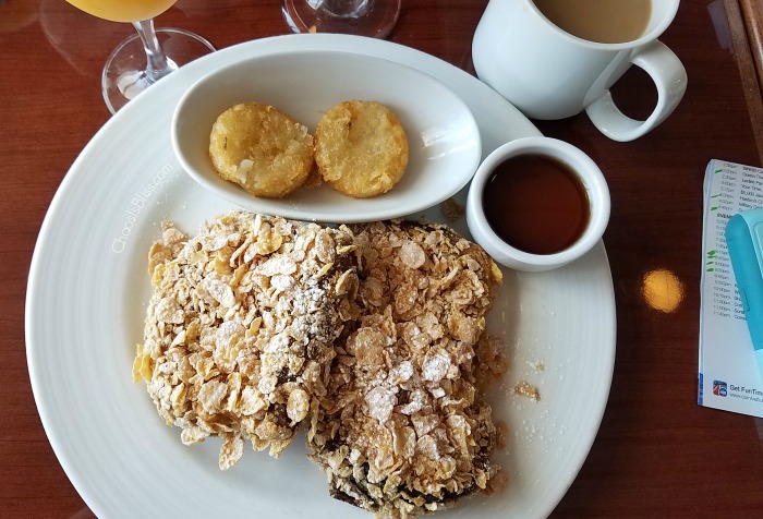 Don't miss the Carnival Cruise Frosted Flakes French Toast!