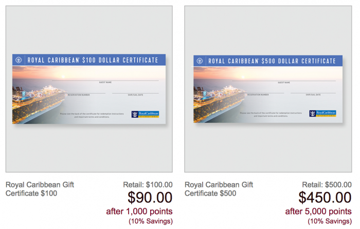 AARP Rewards for Goods Royal Caribbean gift card