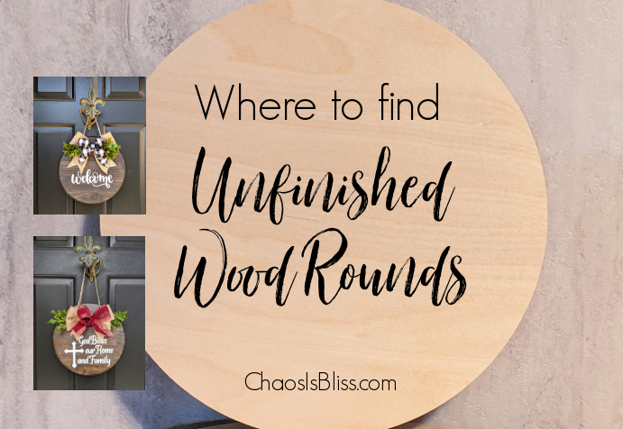 Where Do You Find Unfinished Wood Rounds?