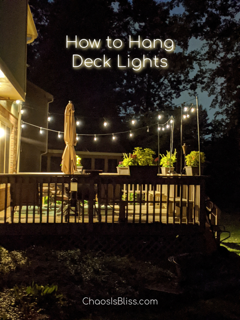 How To Hang String Lights On A Deck Easy DIY Tutorial