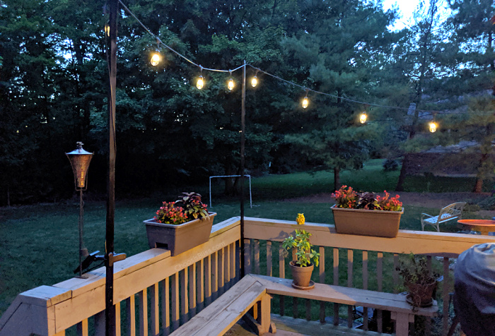 How to hang deck lights