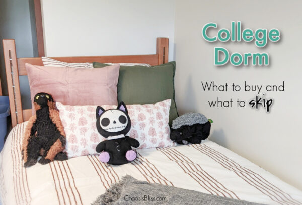 College Dorm Checklist | What to bring and what to skip